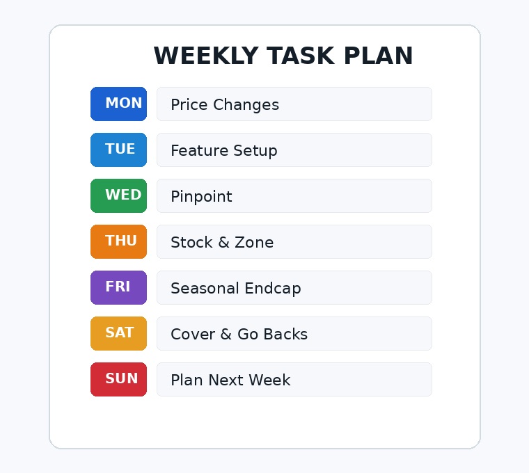 Weekly task planner example